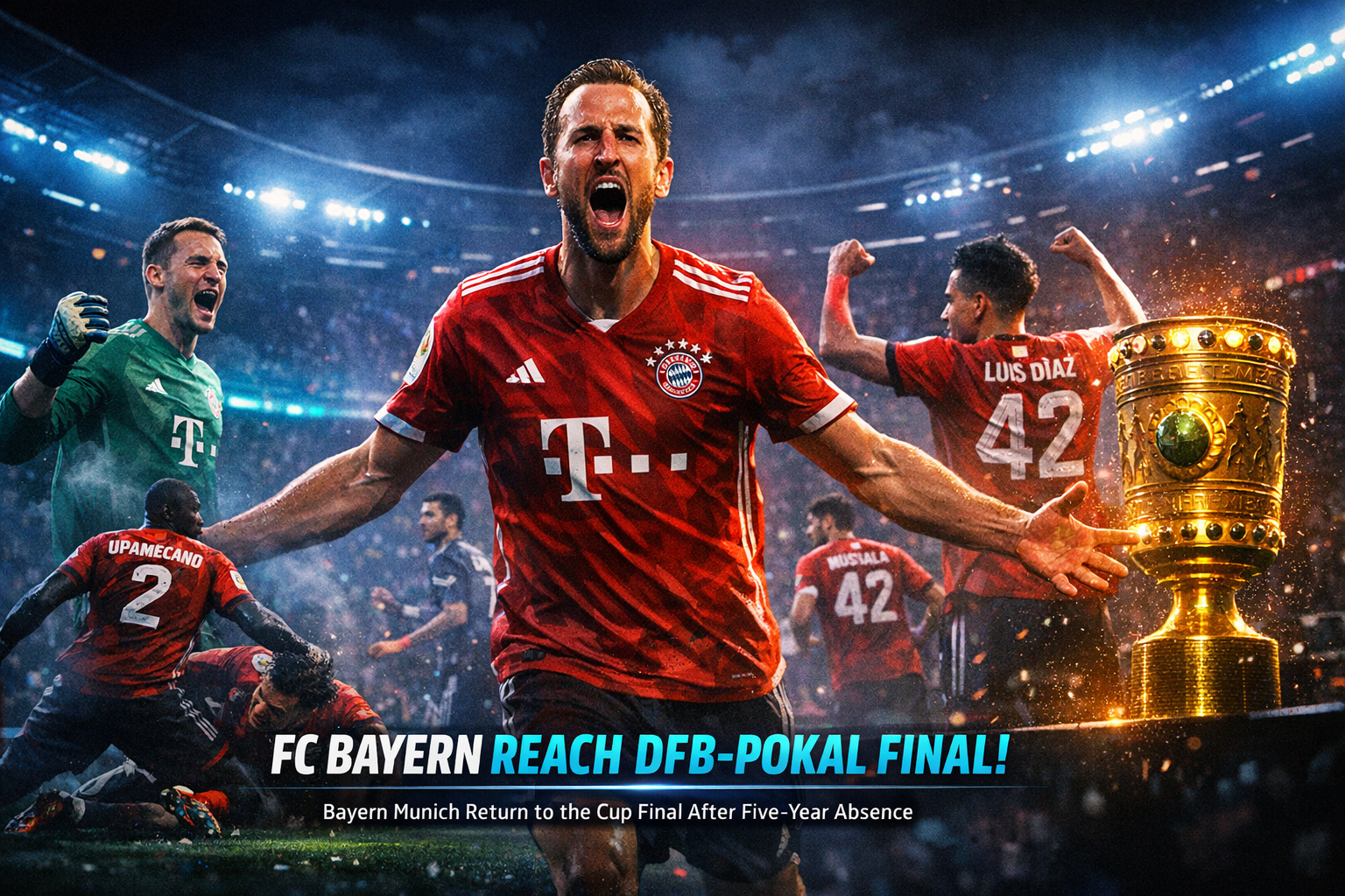 FC Bayern Secures DFB-Pokal Final Berth After Five-Year Absence
