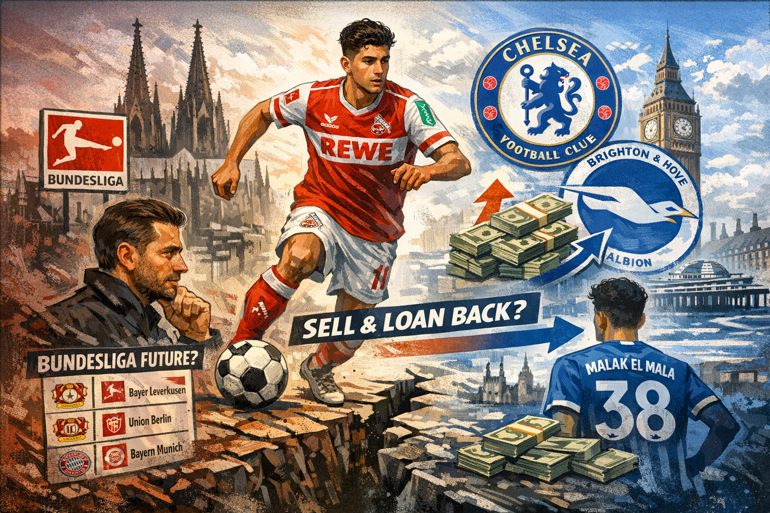 Said El Mala Edges Toward Premier League Move as Cologne Weighs Loan-Back Deal